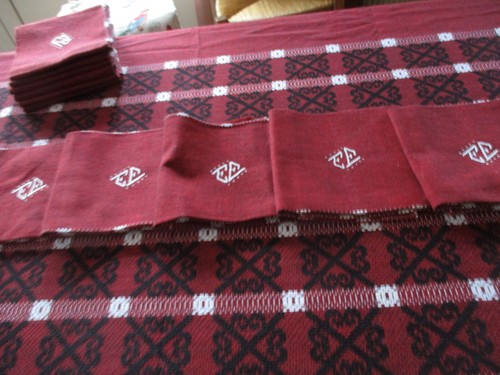 Nappe 270x145 serviettes - 270x145+,