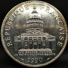 100 FRANCS PANTHEON 1990 ARGENT 900‰ 15011 Ex. FRANCE / SILVER
