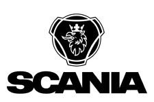 3 STICKERS SCANIA, 2 Logos taille 15 cm x 14 cm et 1 Scania 28 cm x 4.6
