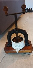 PRESSE VIANDE ANCIEN ART POPULAIRE BOUCHERIE CUISINE DEBUT XXeS DECO FONTE 