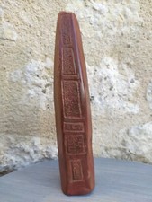 Sculpture céramique gravée