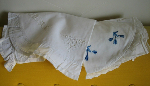 Linge ancien taie oreiller - linge, 2