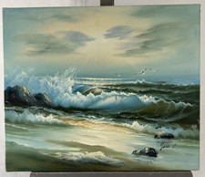 Huile sur toile signée circa