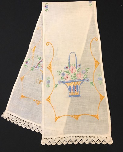 Vintage hand embroidery flower - hand,