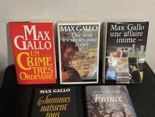 LOT LIVRE 5 ROMANS MAX GALLO