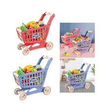 Jouet de charrette à bras de supermarché, ensemble de jeu de chariot,