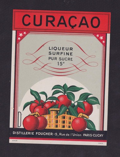 Ancienne étiquette alcool - ancienne,