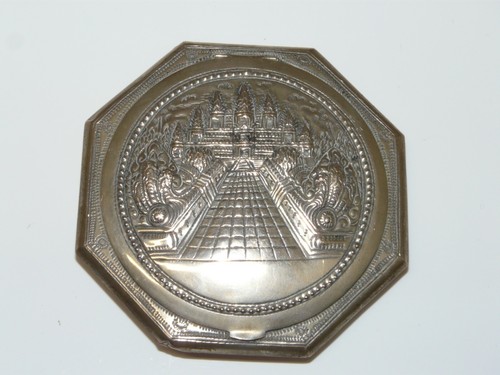 Ancien poudrier miroir argent - -ancien,