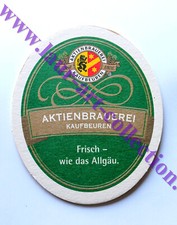 AKTIENBRAUEREI KAUFBEUREN - SOUS BOCK, DESSOUS VERRE BIERE - R/V DIFFÉRENT - BAR