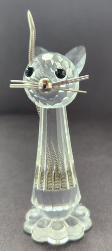 Swarovski crystal cat - swarovski,
