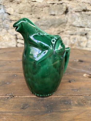 Ancien pichet grenouille - ancien,