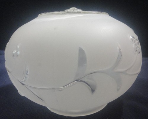 Vintage art deco frosted oval - deco,