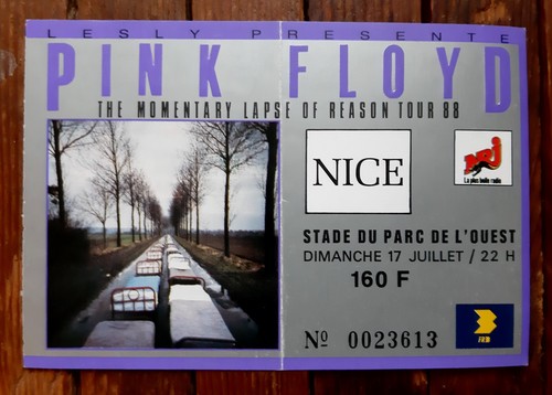 Ticket billet used - billet, place