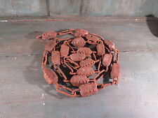 ANCIENNE CHAINE OUTIL LAVE FUT TONNEAU VIGNE VIGNERON VIN ART POPULAIRE MAILLON