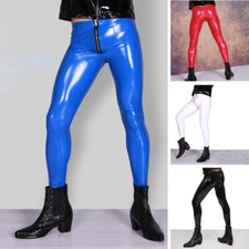 Hommes Faux Latex Leggings