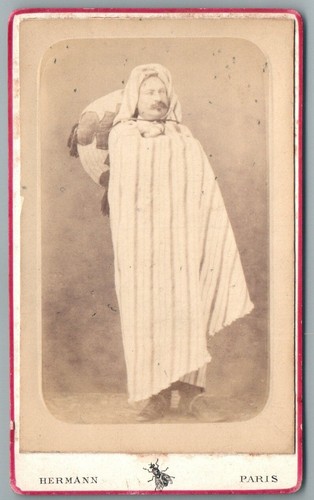 Cdv 1870 homme - cdv, burnous