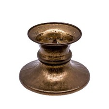 Bougeoir Vintage, Support De Bougie En Laiton Pour Bougies En Bloc (11 X 7,5 Cm)