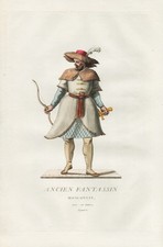 Soldat Russe Uniforme Costumes Aquatinta Eau-Forte 1785