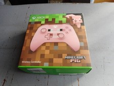 Xbox One Wireless Controller Minecraft Pig  manque le cache en tres bon etat