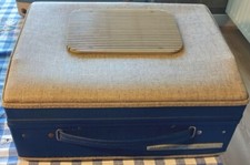 Tourne disque vintage Thomson, bleu et beige en bon état