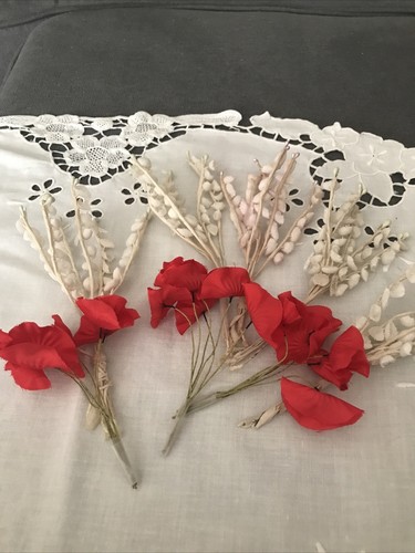 Lot fleurs tissu - lot, en