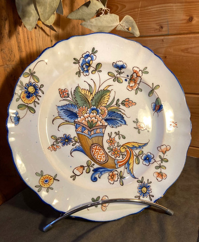 Ancienne assiette faïence - ancienne,