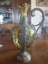 Carafe sertie d'étain en