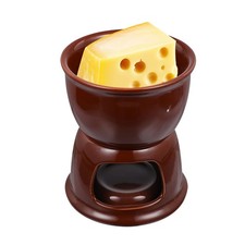1 ensemble de Pot à fondue en céramique pour Fondue au fromage, poêle à chocolat