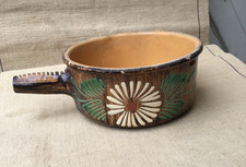 Belle poterie SOUFFLENHEIM  caquelon Terre  cuite vernissée  Alsace - D 23,5 cms