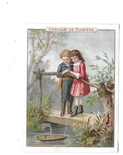 Ancien chromo publicitaire - chromo,