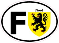 France Oval avec Blason 7x10