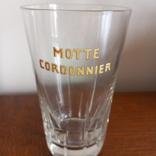 Ancien verre émaillé6/20l bière Brie Motte Cordonnier