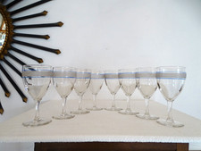 8 verres vin blanc verre