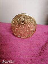 Ancien poudrier teinter or