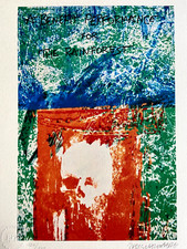 Robert Rauschenberg Lithographie COA Numérotée Certifiée Timbre (Jim Dine)