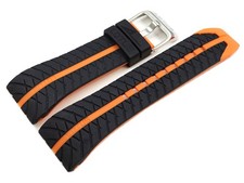 Bracelet caoutchouc Lotus noir