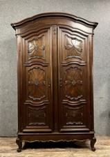 Superbe armoire Baroque style Louis XV en noyer massif vers 1880