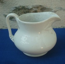 V50 Broc Faience Sarreguemines Modèle China Service toilette ancien cruche