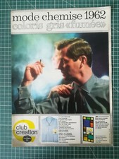 588 PUBLICITE ANCIENNE 1960 Chemises Club création - cirage KIWI