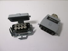 Connecteur male femelle  industriel pneumatique type Harting  8 voies tube 6mm