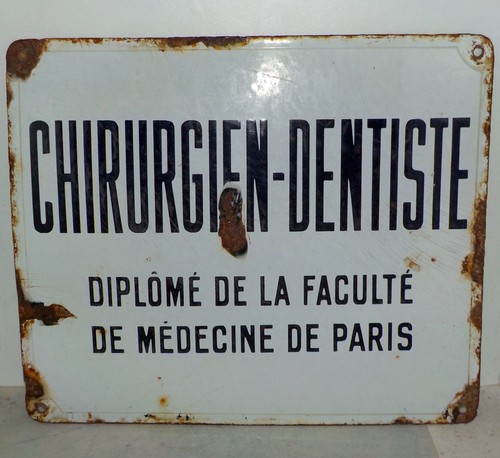 Plaque émaillée métier - plaque,