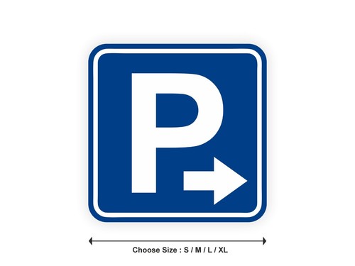 Sticker panneau parking - sticker,