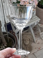 Cristal Villeroy Boch 4 verres à vin anciennes ciselés ( H 13,8 cm D 8 cm)
