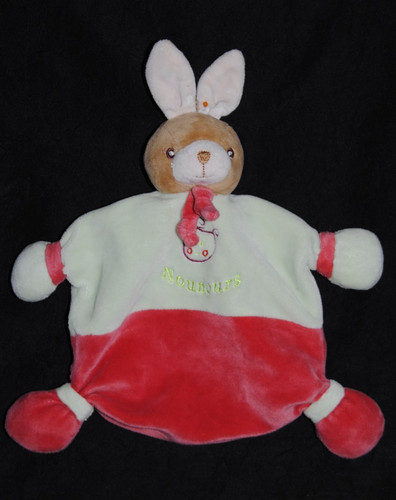 Doudou lapin plat nounours - 🍀doudou,