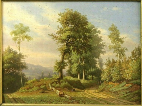 Tableau vers 1850 sur bois - , le