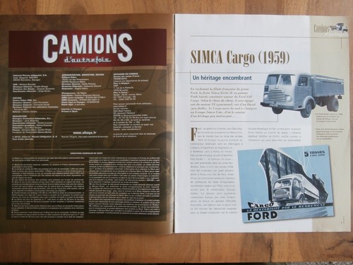 Camion simca cargo 1959 - simca,