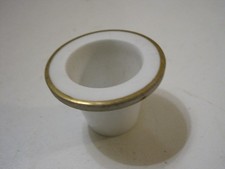 ANCIEN ENCRIER EN PORCELAINE AVEC DORURE