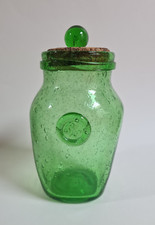 Ancien flacon en  Verre  Bullé  Sceau de  La Verrerie de Biot