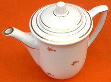 Années 1950 Cafetière Faïence L' Amandinoise (St Amand-des-eaux) décor floral