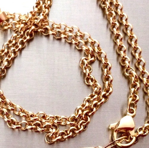 Plaqué carats collier - or, 18